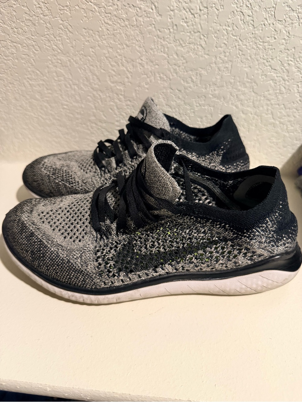 Black and Gray Athletic Shoes